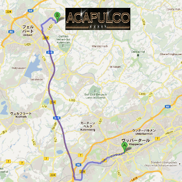 WuppertalAcapulco܂Ń^NV[ŐB25炢BRO[B
