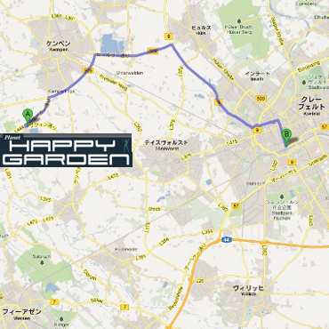 KrefeldHappy Garden܂Ń^NV[ŐB20炢B26[B